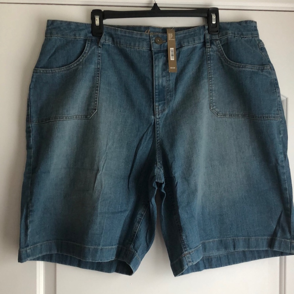 Plus Size Denim Shorts